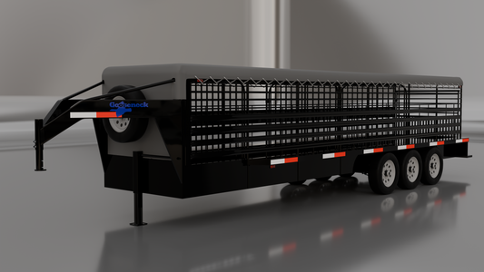 Gooseneck Tri-axle Cattle Trailer
